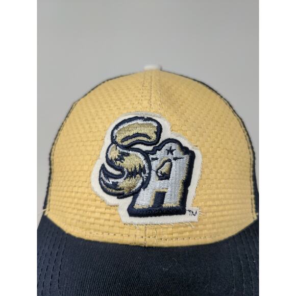 Dodge Ram SA Strapback Meshback Hat Embroidered Logo Blue Yellow - Picture 4 of 11